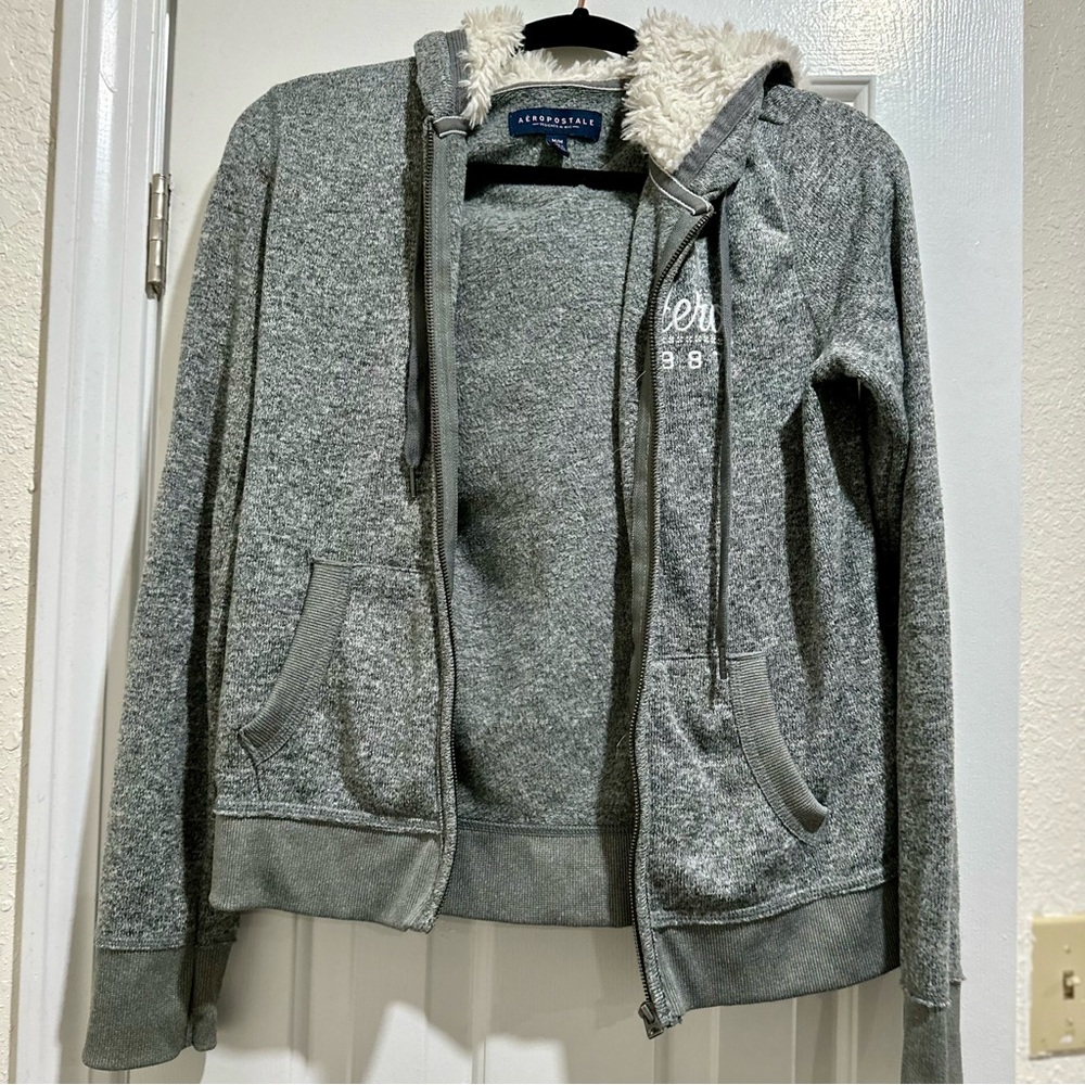 Grey Aeropostale Jacket M